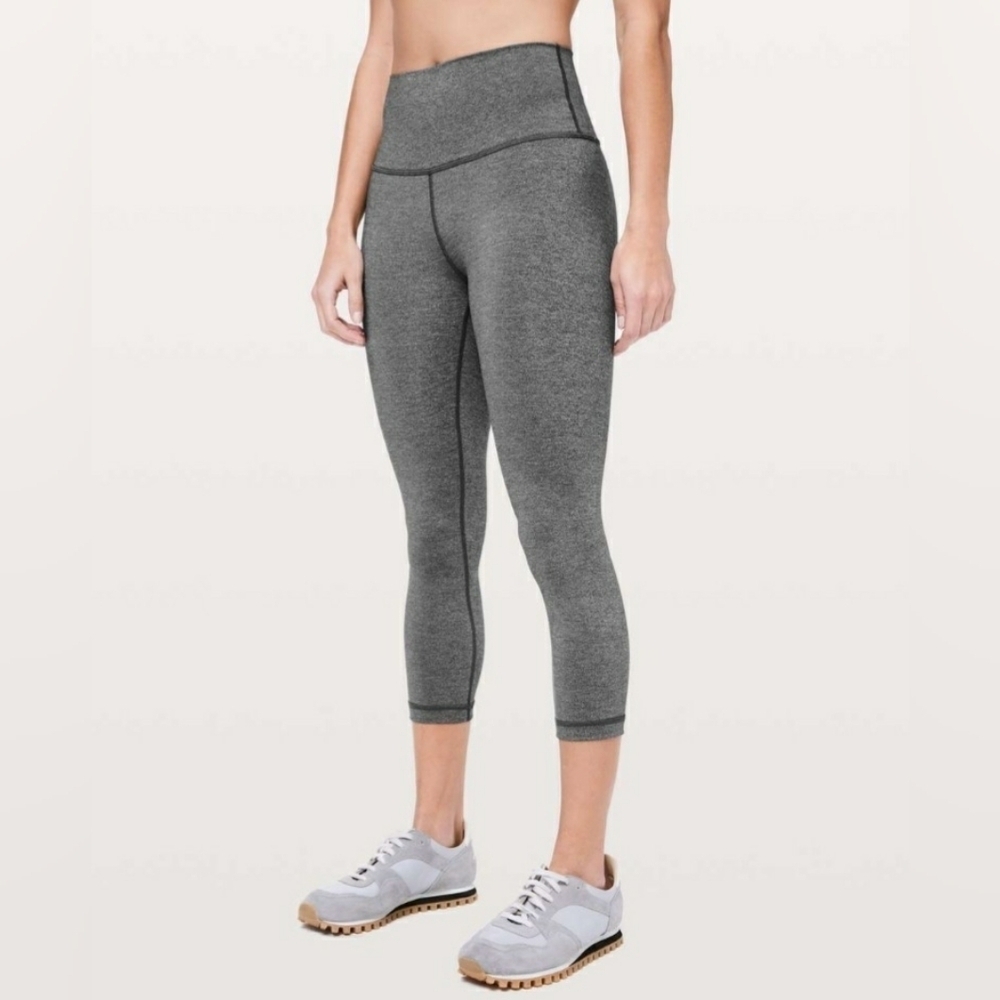 Lululemon Wunder Under Crop High-Rise Luxtreme Leggings 21" Gray